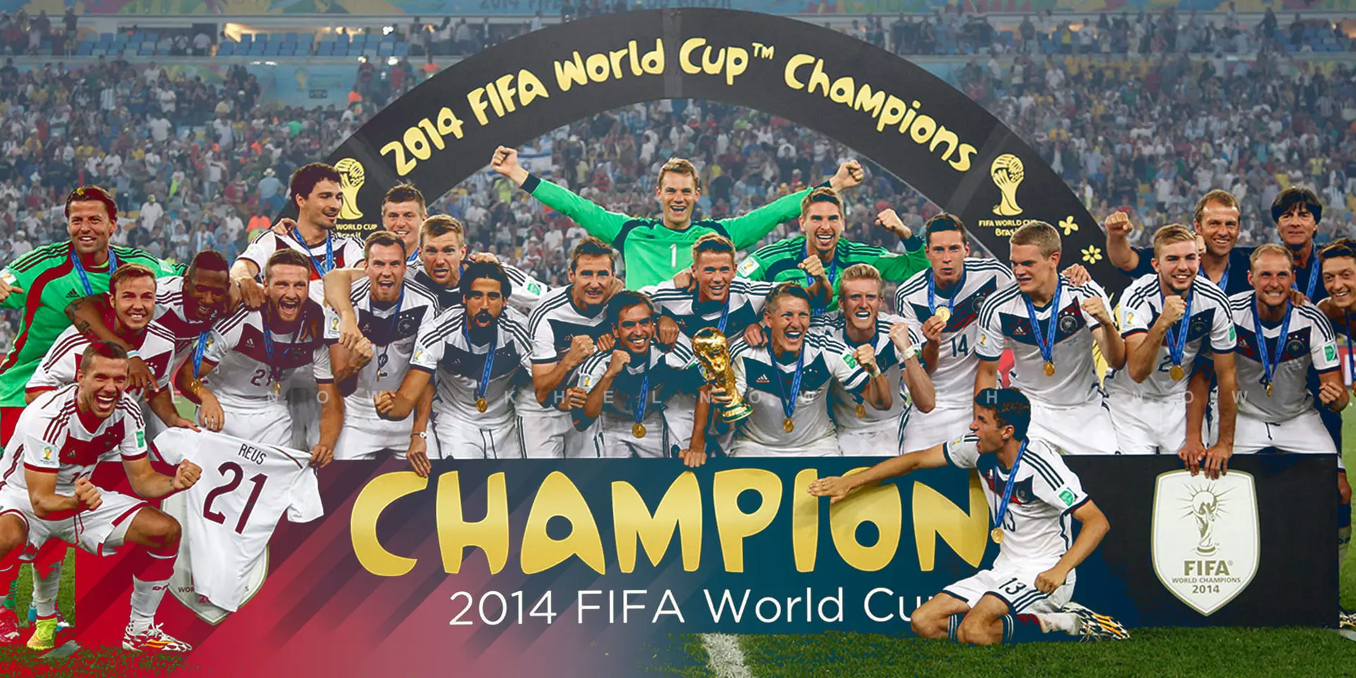 Germany celebrating World Cup 2014 victory at the Maracanã